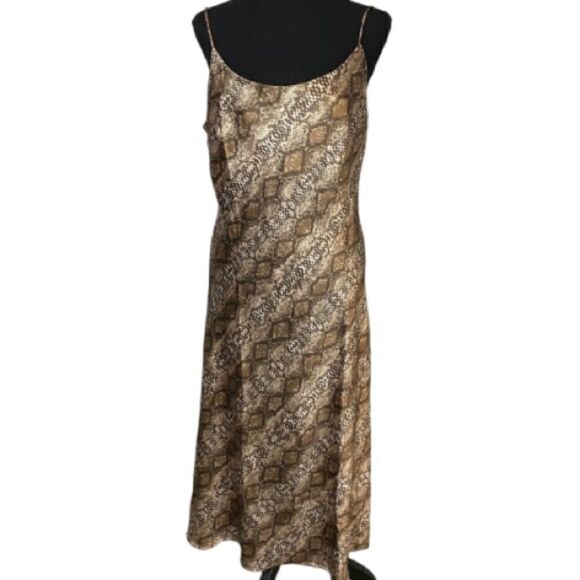 #232 ENA PELLY AUSTRALIA Snake Skin Print Slip Dress - Picture 1 of 7